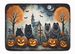 Keeshond Spooky Halloween Memory Foam Kitchen Mat Machine Washable Anti-Fatigue Mat Cushion Comfort Bath Mat Or Kitchen Rug_maomaolike.com