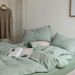Wholesale INS Japanese Simple Vertical Thin Stripes Pure Four-Piece Nordic Style Full Yarn-Dyed Washed Cotton 4-Piece Set_maomaolike.com
