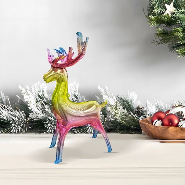 Golden Reindeer Aluminum Foil Balloon 81*50cm Christmas Party Decoration Fo 183pcs_maomaolike.com