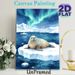 Walrus & Aurora Borealis Painting Poster, Soft Watercolor Arctic Scene Poster, Serene Icy Landscape Artwork, Suitable For Home, Living Room And Office_maomaolike.com