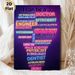 Career Aspiration Painting Poster, Vibrant Neon-style Career Word Art Poster, Inspiring Design To Foster Career Exploration, Ideal For Study Room_maomaolike.com