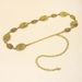 Retro Metal Chain For Women Carved Round Decorative Belt Fashion Waist Jewelry Dress Accessories_maomaolike.com