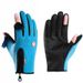 men and women's outdoor cycling warm flip windproof fleece mountaineering non slip sports autumn and winter touch screen gloves_maomaolike.com