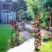 Metal Garden Arch W55'' X H94.5'' Garden Arbor Trellis Climbing Plants Support Rose Arch Outdoor Arch_maomaolike.com