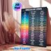 Irregular Verbs Painting Poster, Vibrant Neon-hued Verb Chart Poster, Practical English Learning Reference, Suitable For Study Rooms And Classrooms_maomaolike.com