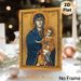 Religious Icon Virgin Mary And Child Painting Poster, Traditional Byzantine-style Sacred Figure Poster, Serene Spiritual Artwork Ideal For Home Prayer_maomaolike.com