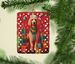 Poodle Holiday Christmas Porcelain Ornament Christmas Tree Hanging Decorations For Home Christmas Holiday, Rectangle, Gift, Multicolor_maomaolike.com