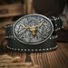 HOT Western Cowboy PU Leather Belt - Men Waist Strap Bull Decoration Floral Engraved for Jeans_maomaolike.com