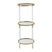 D16x39.5 3- Ties Shelf Luxurious White And Gold_maomaolike.com