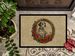 Dalmatian Christmas Flowers Doormat Front Door Mat Indoor Outdoor Rugs For Entryway, Non Slip Washable Low Pile, 24H X 36W_maomaolike.com