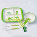 Bamboo Fiber Compartment Boys And Girls Tableware Set Dining Plate Children's Bowl Spoon_maomaolike.com