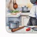 Black Poodle The Chef Memory Foam Kitchen Mat Machine Washable Anti-Fatigue Mat Cushion Comfort Bath Mat Or Kitchen Rug_maomaolike.com