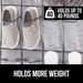 28 Lattice Non-woven Door Behind White Transparent Cap Shoes Boots Wardrobe Multi-layer Storage Hanging Bag_maomaolike.com