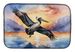 Pelican Fyling At Sunrise Dish Drying Mat Absorbent Dish Drying Mat Pad For Kitchen Counter Dish Drainer Mat For Countertop, 14 X 21", Multicolor_maomaolike.com
