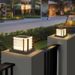 Outdoor Solar Powered Post Light, Outdoor LED Cap Light For Garden Patio Lawn Yard Terance_maomaolike.com