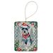 Schnauzer Christmas Porcelain Ornament Christmas Tree Hanging Decorations For Home Christmas Holiday, Rectangle, Gift, Multicolor_maomaolike.com