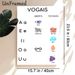 Portuguese Vowel Learning Painting Poster, Colorful Cartoon Illustrated Poster, Features Categorized Vowels With Matching Vocabulary, Suitable For_maomaolike.com