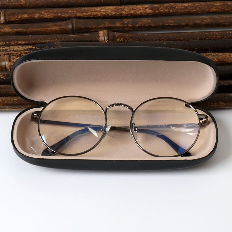 Unisex Metal glasses case men plus hard pressure storage case myopia eye case optical lens cortex_maomaolike.com