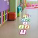 Digital Square Hopscotch Game Wall Sticker For Children's Room And Kindergarten, Self-Adhesive Floor Sticker, Matte_maomaolike.com