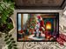 Samoyed And Santa Claus Doormat Front Door Mat Indoor Outdoor Rugs For Entryway, Non Slip Washable Low Pile, 24H X 36W_maomaolike.com