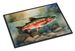 Trout Doormat Front Door Mat Indoor Outdoor Rugs For Entryway, Non Slip Washable Low Pile, 24H X 36W_maomaolike.com