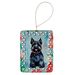 Scottish Terrier Christmas Porcelain Ornament Christmas Tree Hanging Decorations For Home Christmas Holiday, Rectangle, Gift, Multicolor_maomaolike.com