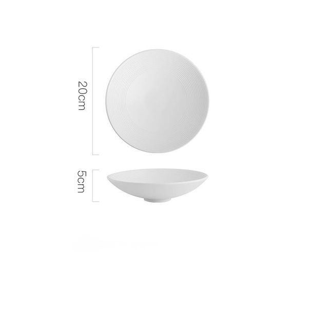 Japanese Style High-End Household Ceramic Noodle Matte Hat Plate Ramen Large Soup Salad Bowl_maomaolike.com