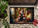 Labrador Retriever And Santa Claus Doormat Front Door Mat Indoor Outdoor Rugs For Entryway, Non Slip Washable Low Pile, 24H X 36W_maomaolike.com
