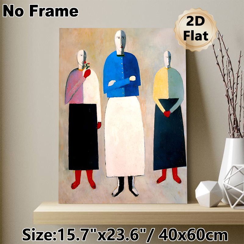 Abstract Figure Painting Poster, Vibrant Color-Blocked Minimalist Figure Poster, Unique Artistic Decor For Living Room, Office And Art Display Areas_maomaolike.com