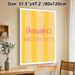 Inspirational Quote Painting Poster, Warm Yellow Striped With Pink Typography Poster, Uplifting Positive Reminder, Suitable For Home Office And Living_maomaolike.com