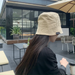 Hot Sale Solid Color Bucket Hat For Men Women Panama Basin Cap Fashion Foldable Cotton Sun Visors Large Brim Fisherman Caps gorra_maomaolike.com