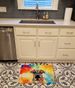 Bullmastiff Hippie Dawg Memory Foam Kitchen Mat Machine Washable Anti-Fatigue Mat Cushion Comfort Bath Mat Or Kitchen Rug_maomaolike.com