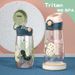 450ML Cute Children Drinking Kettle Plastic Portable School Cup Kids Water Bottle With Healthy Straw And BPA Free_maomaolike.com