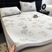 Class A Jacquard Ice Three-Piece Set Summer Cool Silk Air Conditioning Washable Cooling Bed Sheet Style Soft Mat_maomaolike.com