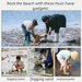 Beachcombing Tool Set: Stainless Steel Beach Rake For Seashells, Clams, Oysters, Crabs, And Mussels_maomaolike.com