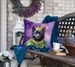Schipperke King Of Mardi Gras Throw Pillow Machine Washable, Indoor Outdoor Decorative Pillow For Couch, Bed Or Patio, 18Hx18W_maomaolike.com
