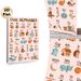 German Alphabet Painting Poster, Warm-toned Cute Illustrated Poster, Features German Letters With Corresponding Objects, A Practical Aid For German_maomaolike.com