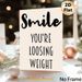Weight Loss Motivational Painting Poster, Minimalist Black & White Typography Poster, Uplifting Quote To Encourage Progress, Ideal For Gym, Home Wall_maomaolike.com