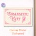 Dramatic Exit Themed Painting Poster, Vintage Pink Typography With Pointing Hand Poster, Playful Retro Decorative Piece Ideal For Entryway, Living_maomaolike.com