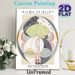 Abstract Geometric Exhibition Art Painting Poster, Soft-toned Vintage Abstract Circular Graphic Poster, Unique Artistic Piece Ideal For Living Room_maomaolike.com