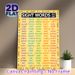 Sight Words 101-200 Painting Poster, Vibrant Educational Word Chart Poster, Aids In Vocabulary Learning Ideal For Classrooms And Study Spaces_maomaolike.com