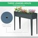 Metal Raised Garden Bed, Elevated Planter Box With Legs And Drain Holes, Dark Gray_maomaolike.com