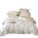 Autumn Winter Pure Brushed 100-Count Long-Staple Cotton Four-Piece Set All-Cotton Warm Quilt Cover Fairy-Like Ruffled Edge Three-D_maomaolike.com