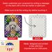 White Poodle King Of Mardi Gras Porcelain Ornament Christmas Tree Hanging Decorations For Home Christmas Holiday, Rectangle, Gift, Multicolor_maomaolike.com