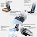 PSModel-A Floor Cleaning Vacuum Retention Rate Of Contaminants 99.92% 200W/16000pa 2in1 Portable Vacuum Cleaner Battery Life 40 Minutes Voice Prompt + Display, Hot Air Drying Electrolysis Self-Clean_maomaolike.com