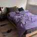 Wholesale INS Vintage Style Simple Artistic Retro Mixed Color Pure Washed Four-Piece All Cotton 4-Piece Set_maomaolike.com
