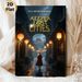 Keeper Of The Lost Cities Themed Painting Poster, Mysterious Rainy Ancient Lane Scene Poster, Atmospheric Literary Artwork For Bedroom, Study Room_maomaolike.com
