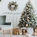 Christmas Wreath 20 Inch Christmas Door Decorations Wreath With Warm Lights_maomaolike.com
