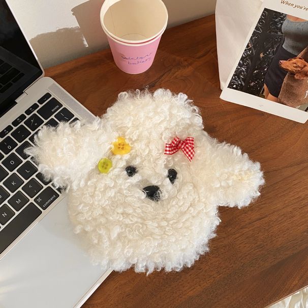Cute Puppy Bottle Refillable Washable Plush Water Bag Heating Bed, Hot Compress, Stomach, Warm Feet For Women_maomaolike.com