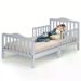 Stylish Wooden Toddler Bed - Durable Construction, Guardrails For Safety, Easy Assembly, Perfect For Kids' Bedroom Furniture_maomaolike.com